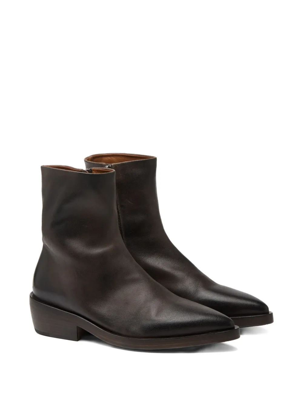 Marsèll Coneros laarzen met puntige neus Bruin