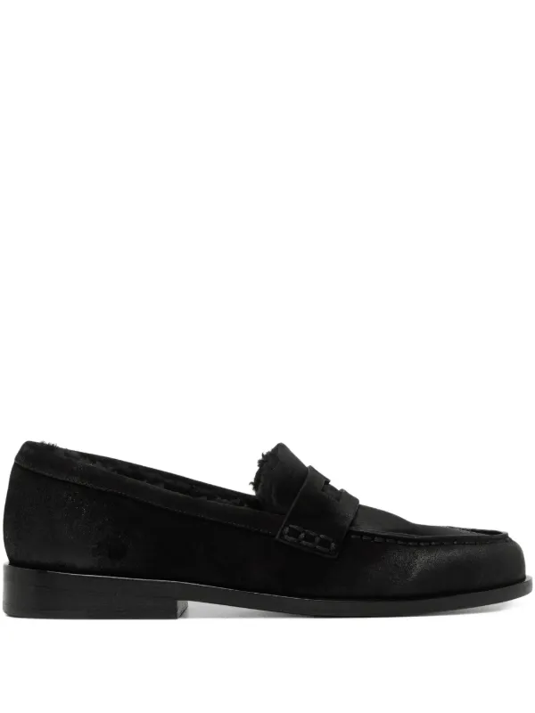 Marsèll Black Suede  Loafers Marsèll: Black Borsone Loafers | SSENSE main image 4