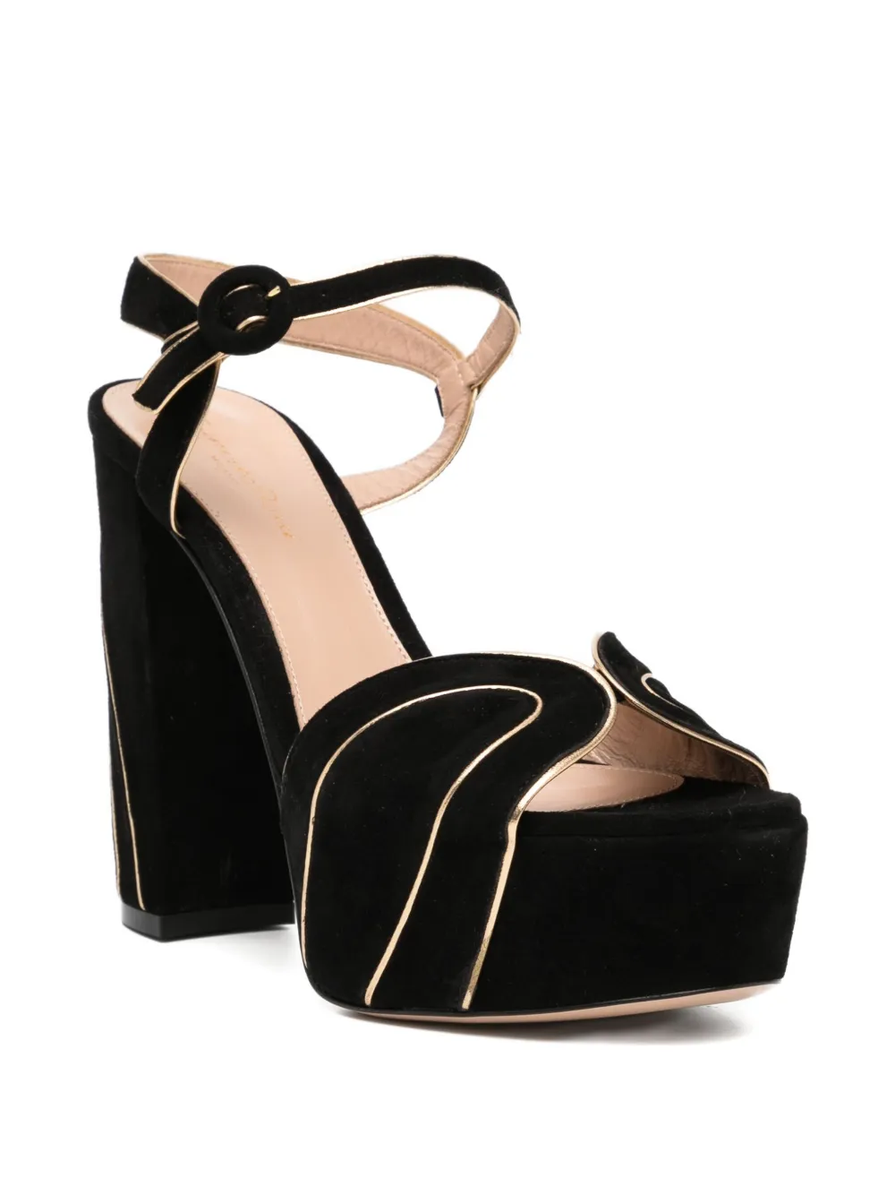 Gianvito Rossi 125mm Tamara sandals Black
