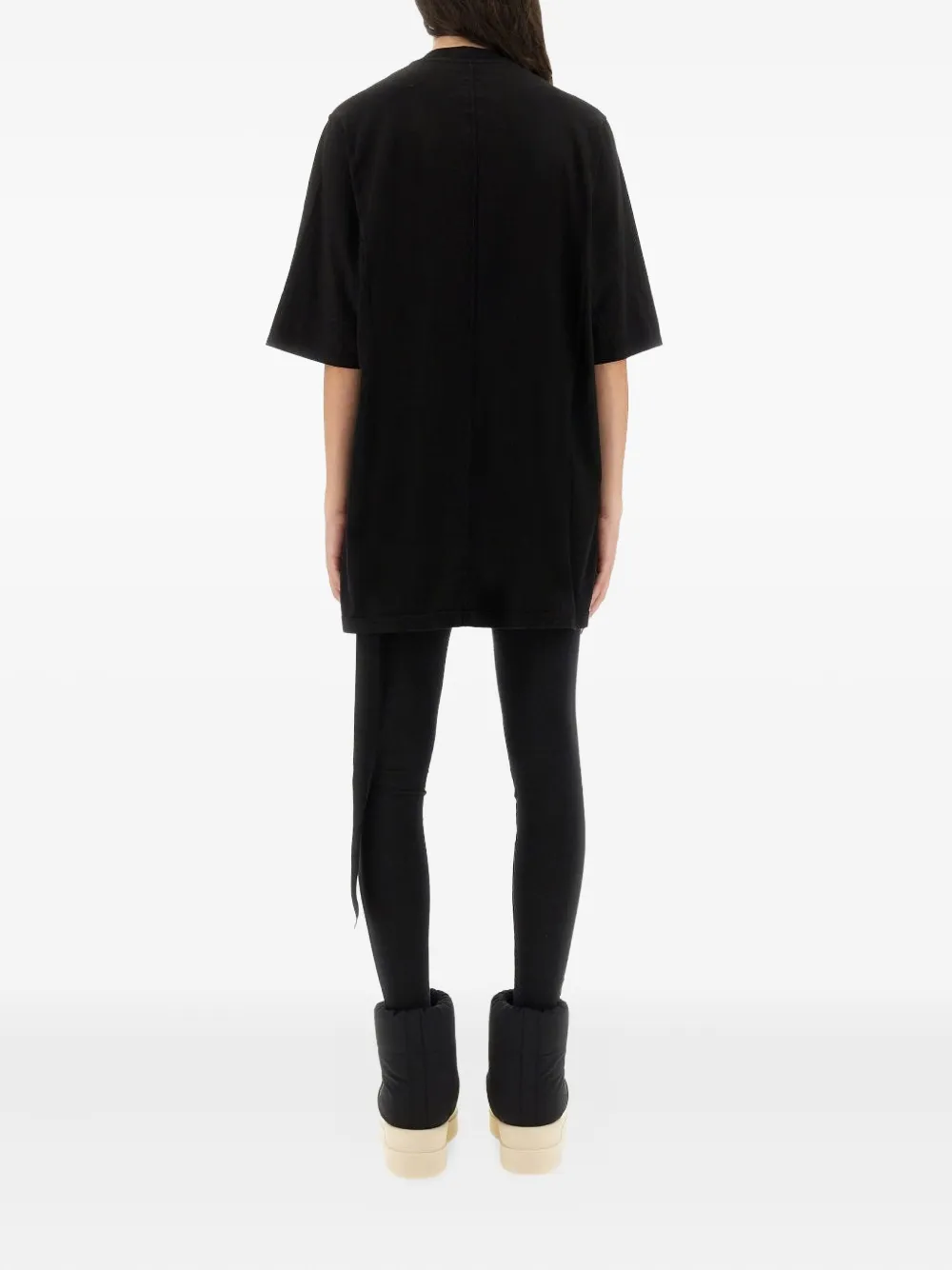 Rick Owens Drkshdw Jumbo Ss Cotton T-shirt In Black