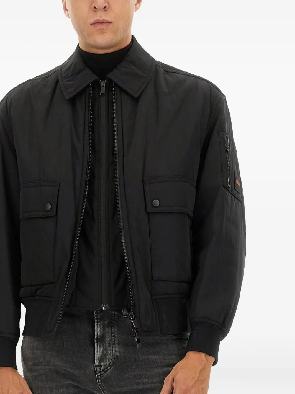 BOSS Jack met ritszak Zwart