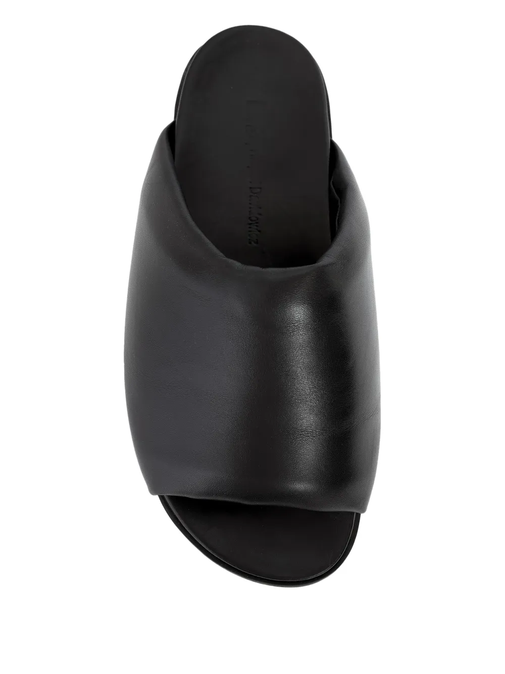 Uma | Raquel Blay Escudo leather open-toe sandals Black