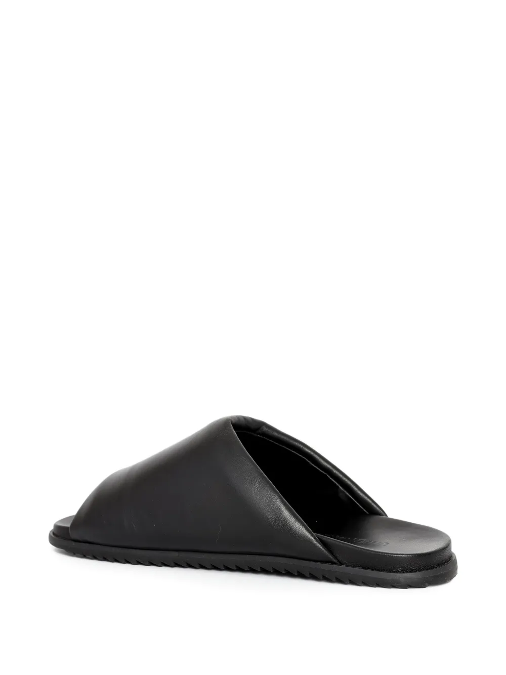 Uma | Raquel Blay Escudo leather open-toe sandals Black