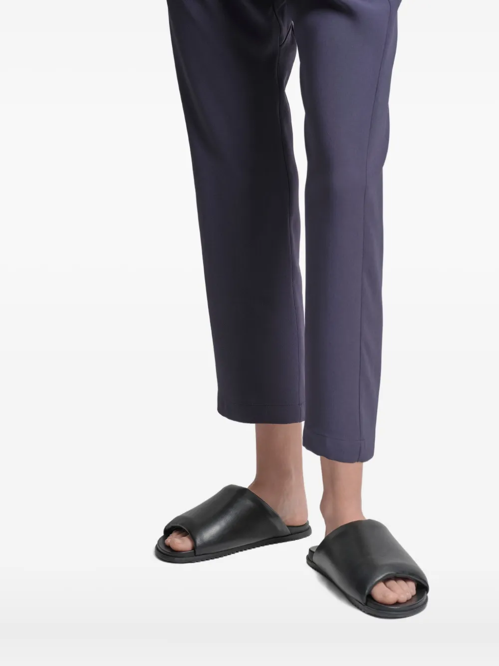 Uma | Raquel Blay Escudo leather open-toe sandals Black
