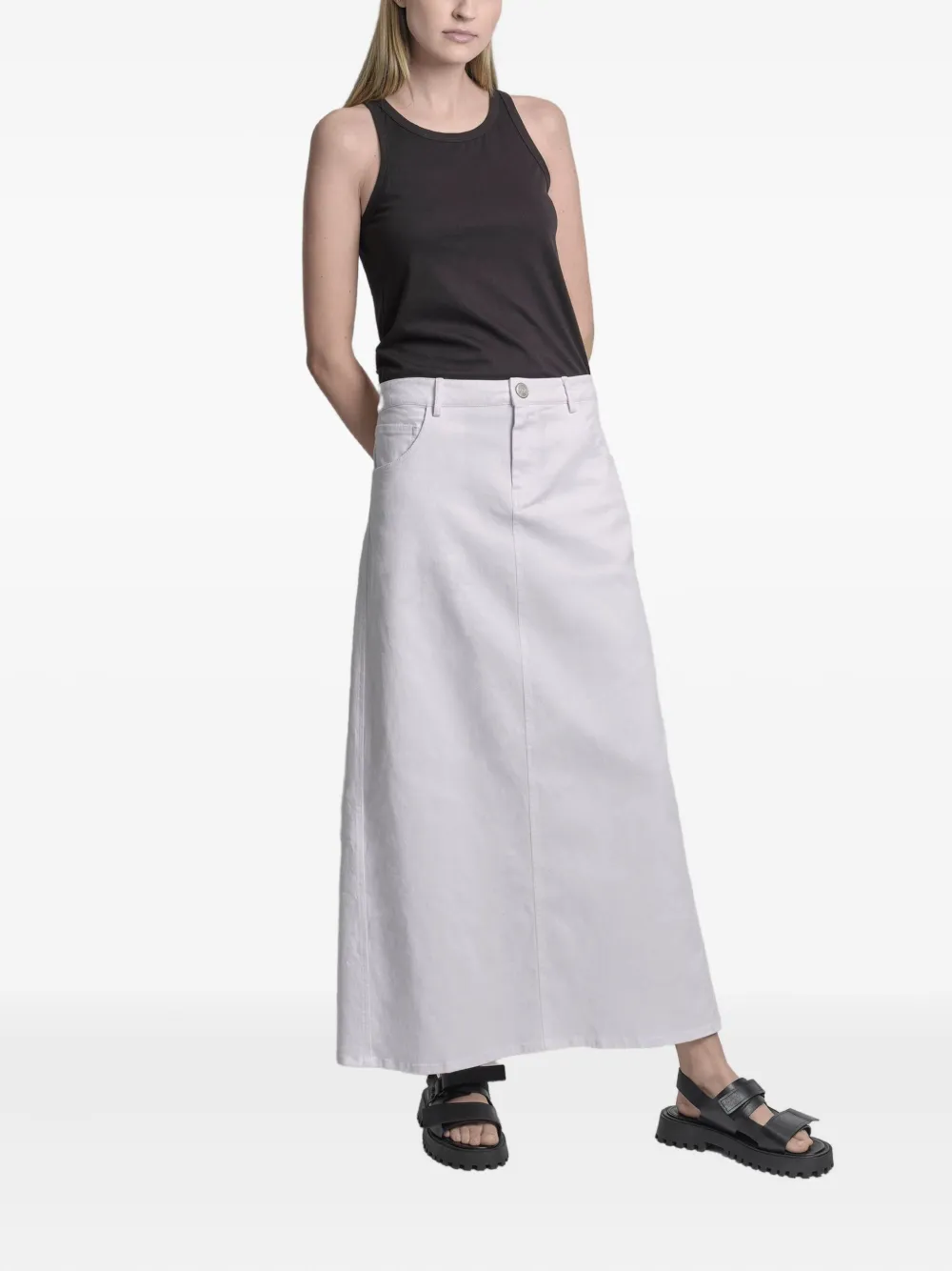 Uma | Raquel Davidowicz Katoenen tanktop Zwart