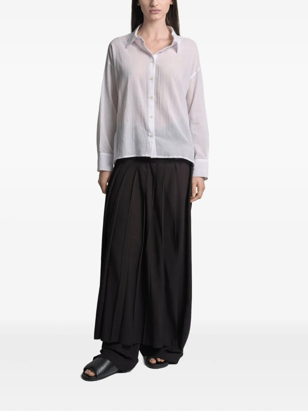 Uma Raquel Davidowicz Button Cotton Shirt In White