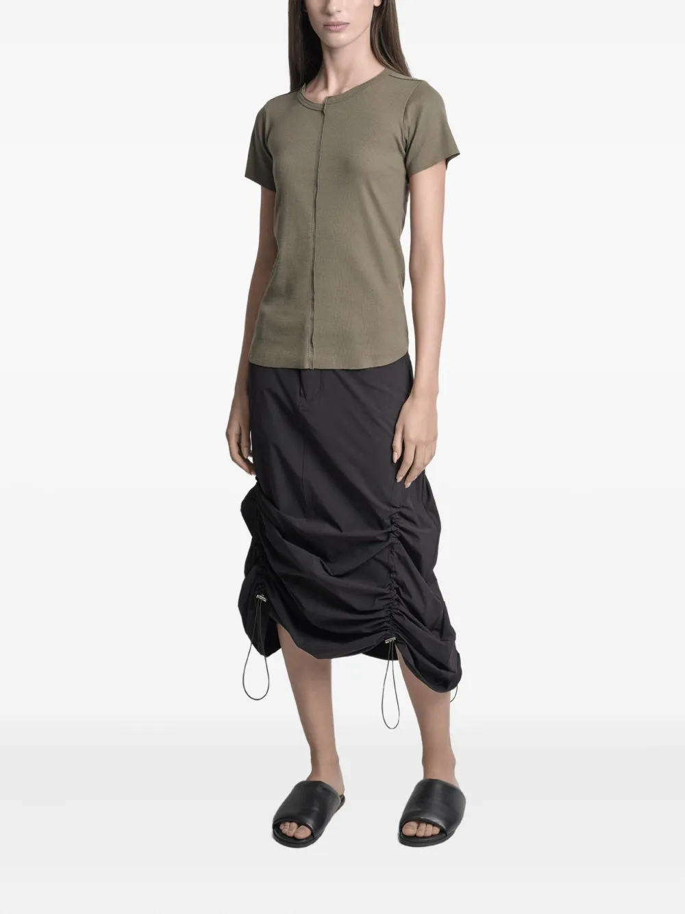 Uma | Raquel Davidowicz ribbed seam-detail t-shirt | T-Shirts & Jersey Shirts | Image 2