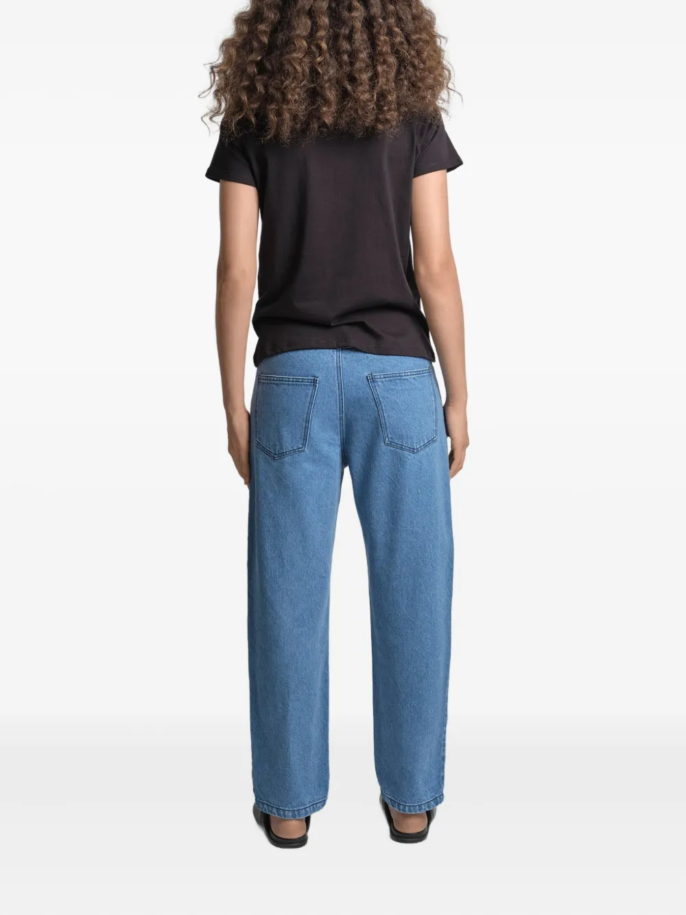 Uma | Raquel Davidowicz T-shirt met schouderdetail Zwart