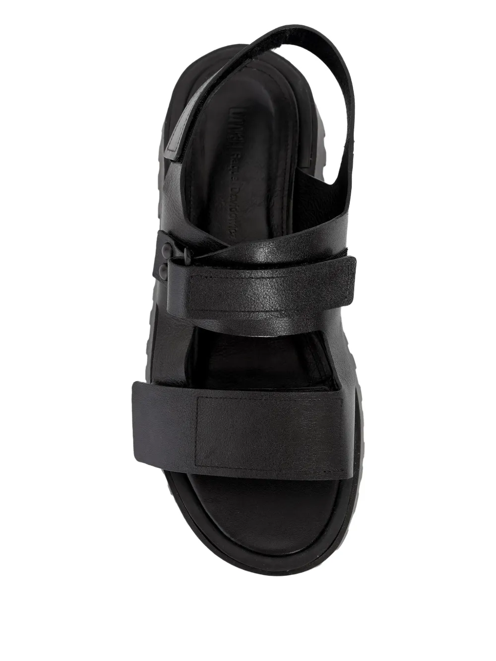 Uma | Raquel Blay Estátua Double-strap Platform Sandals In Black