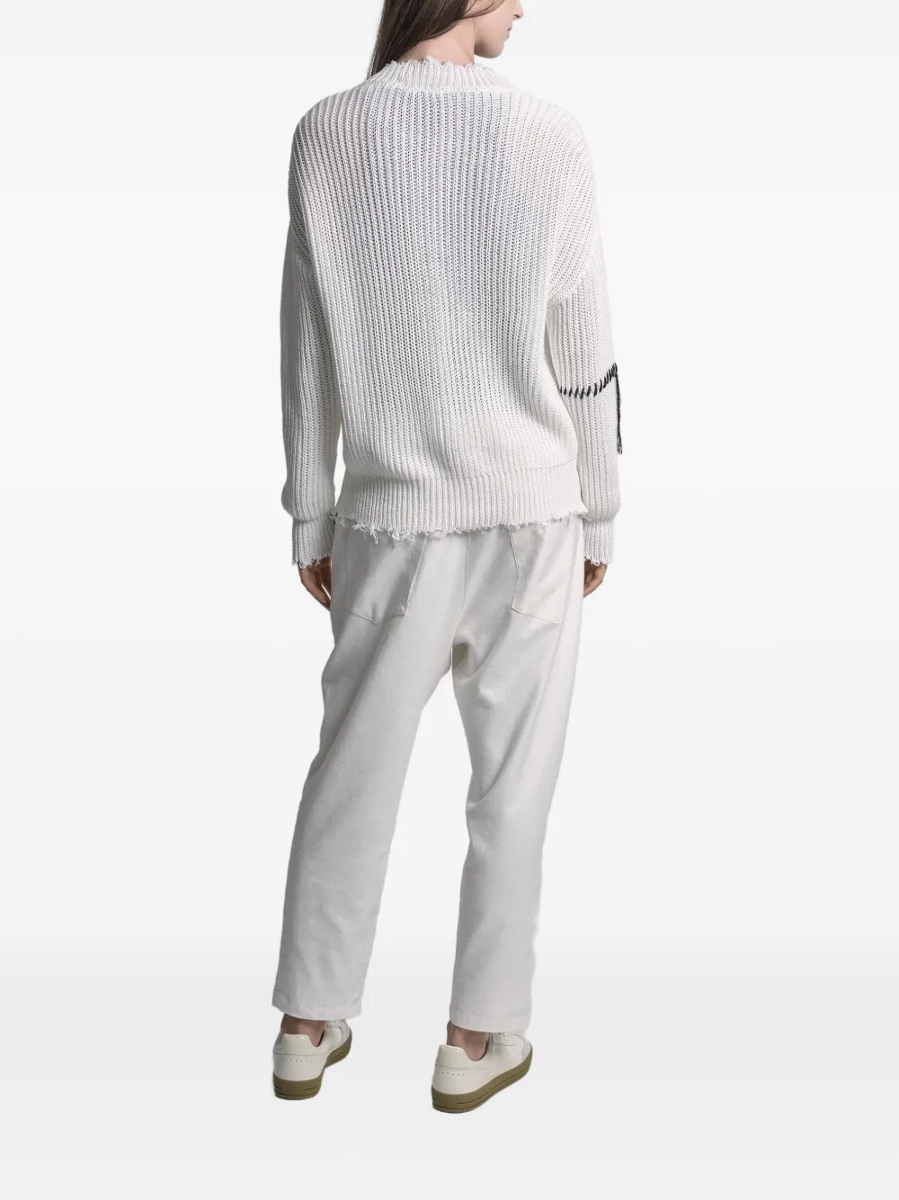 Uma Raquel Davidowicz Stitch-detail Sweater In White