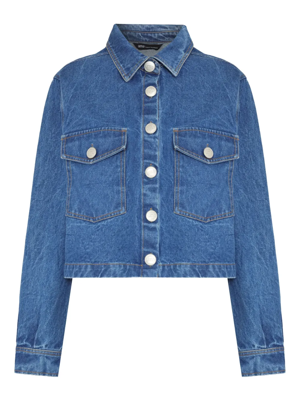 Uma | Raquel Davidowicz Jack met klepzakken en knoopsluiting Blauw