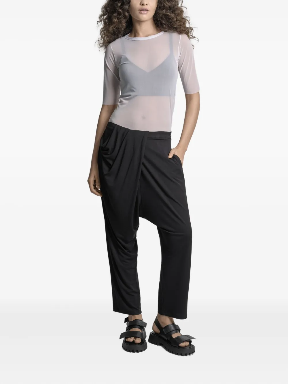 Uma Raquel Davidowicz Mesh Top In White