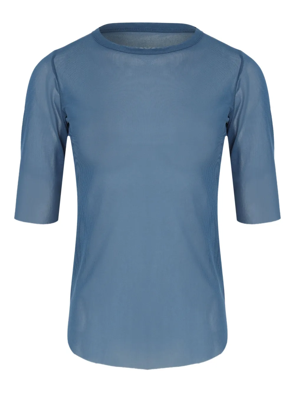 Uma | Raquel Davidowicz T-shirt met ronde hals en mesh Blauw