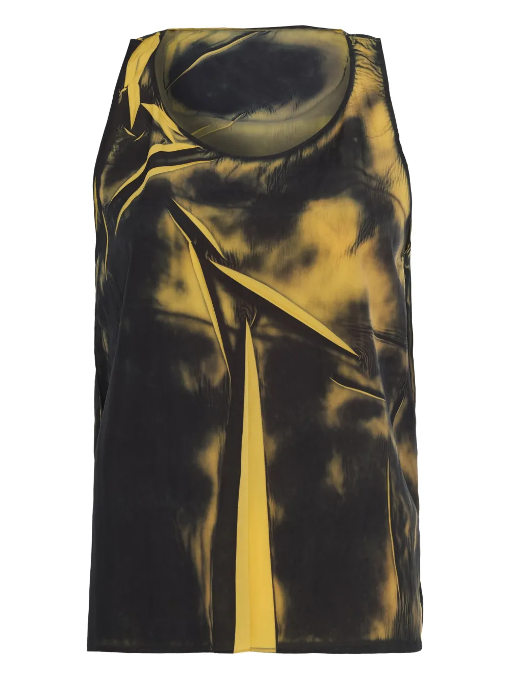 Uma | Raquel Davidowicz Almanac tanktop met abstracte print Geel
