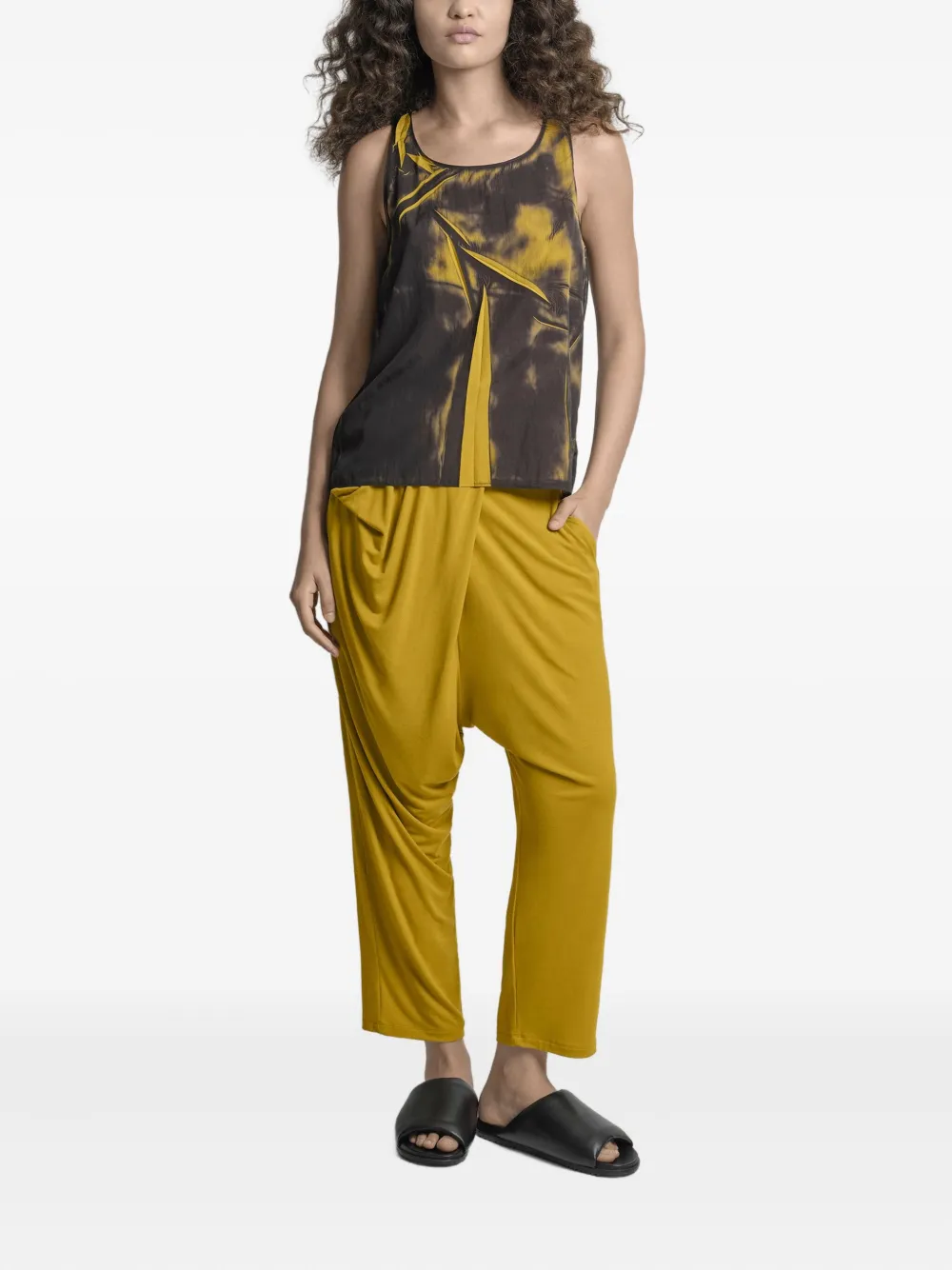 Uma | Raquel Davidowicz Almanac tanktop met abstracte print Geel