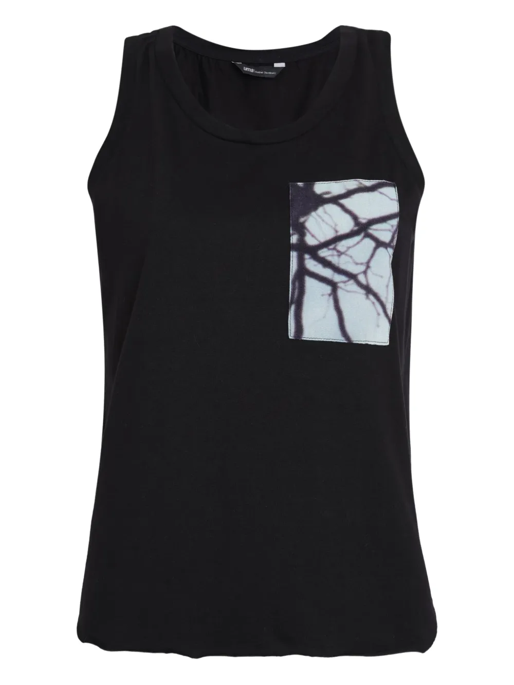 Uma | Raquel Davidowicz Tanktop met borstzak Zwart