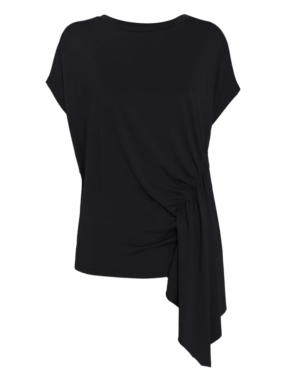Uma Raquel Davidowicz Draped-hem Blouse In Black