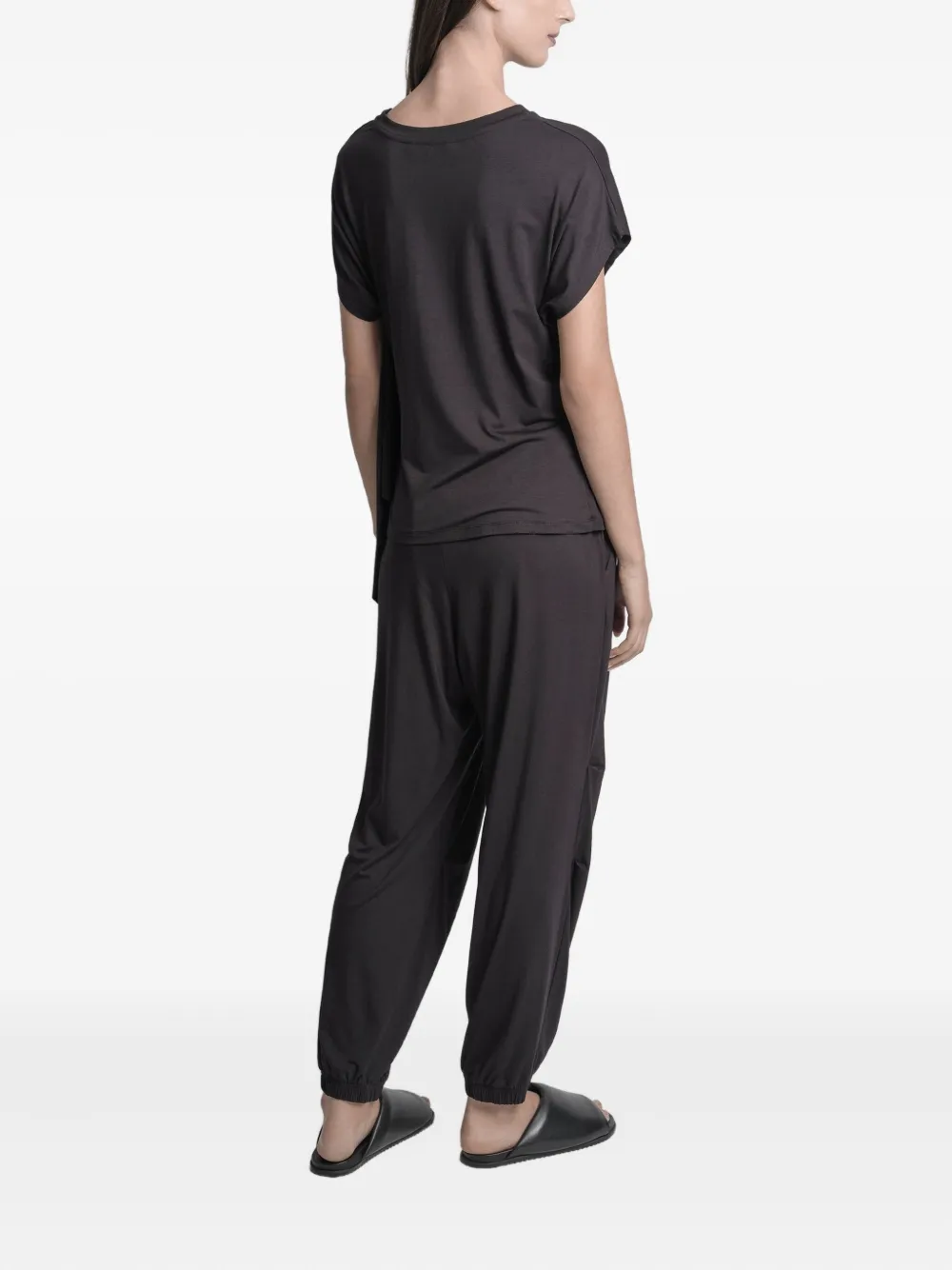 Uma Raquel Davidowicz Draped-hem Blouse In Black