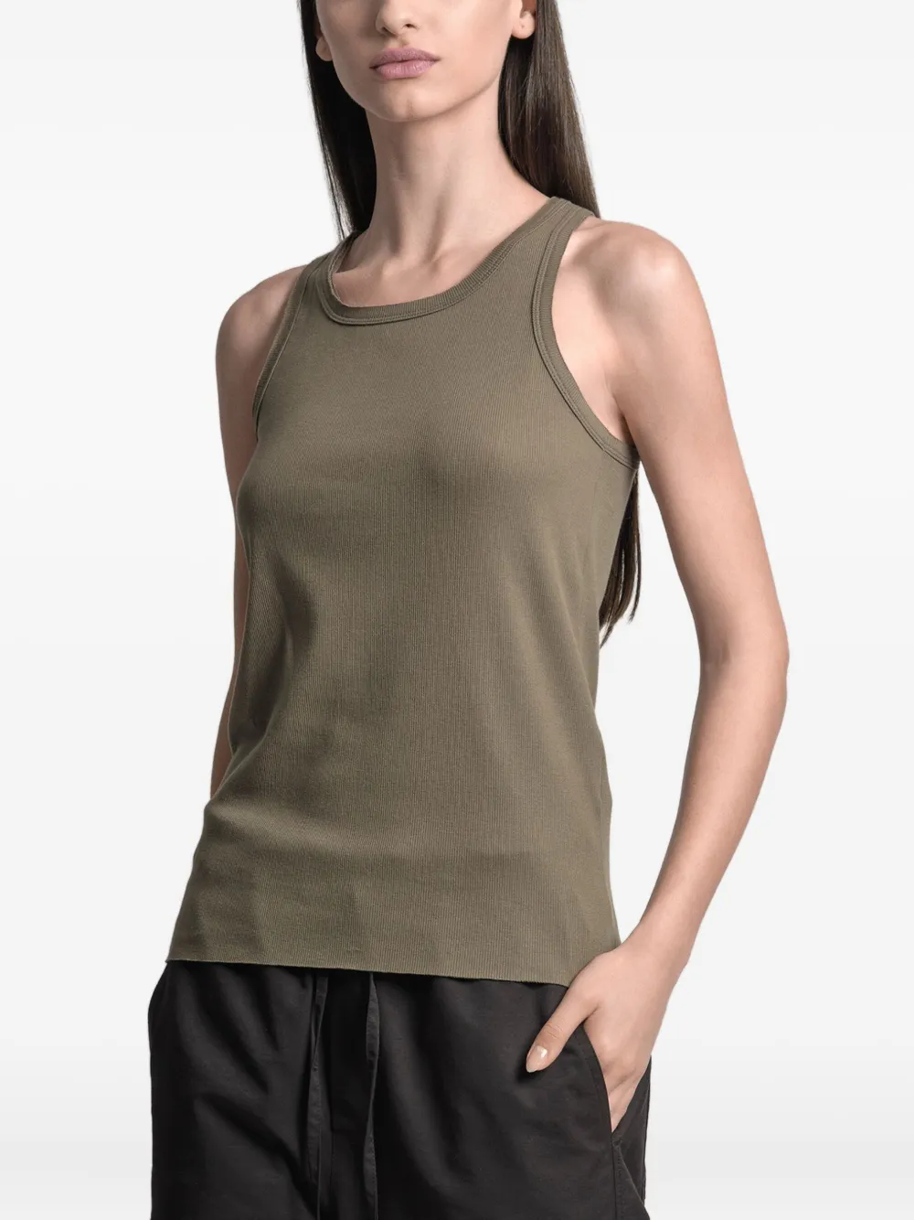 Uma | Raquel Davidowicz Geribbelde tanktop Groen