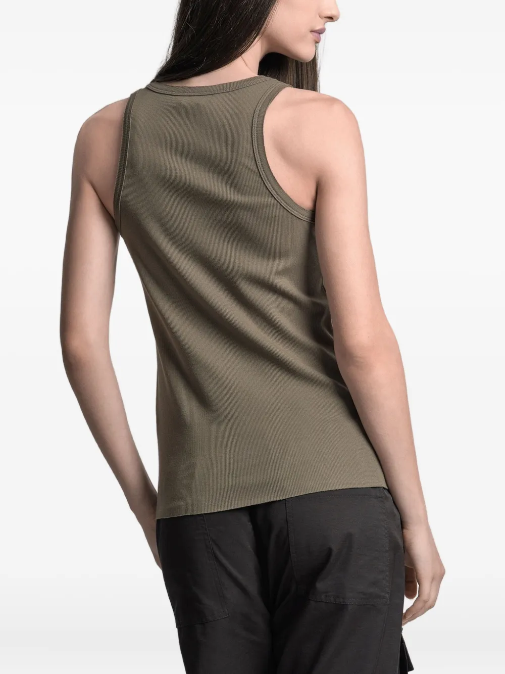 Uma | Raquel Davidowicz Geribbelde tanktop Groen