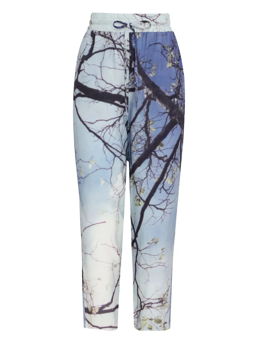 Uma | Raquel Blay Drill tree-print drawstring trousers | Blue | Image 1