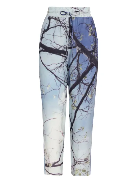 Uma | Raquel Blay Drill tree-print drawstring trousers