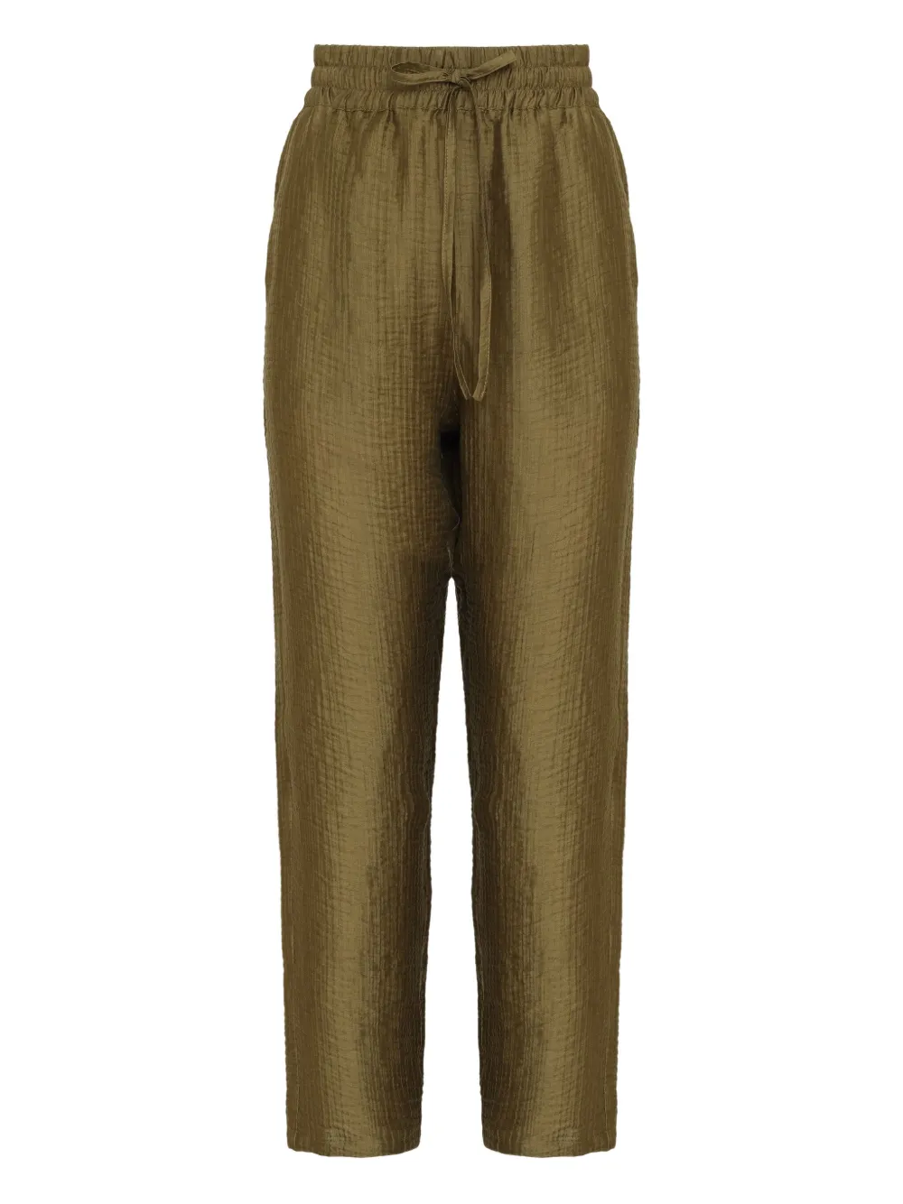 Uma Raquel Davidowicz Duster Drawstring-waist Trousers In Green