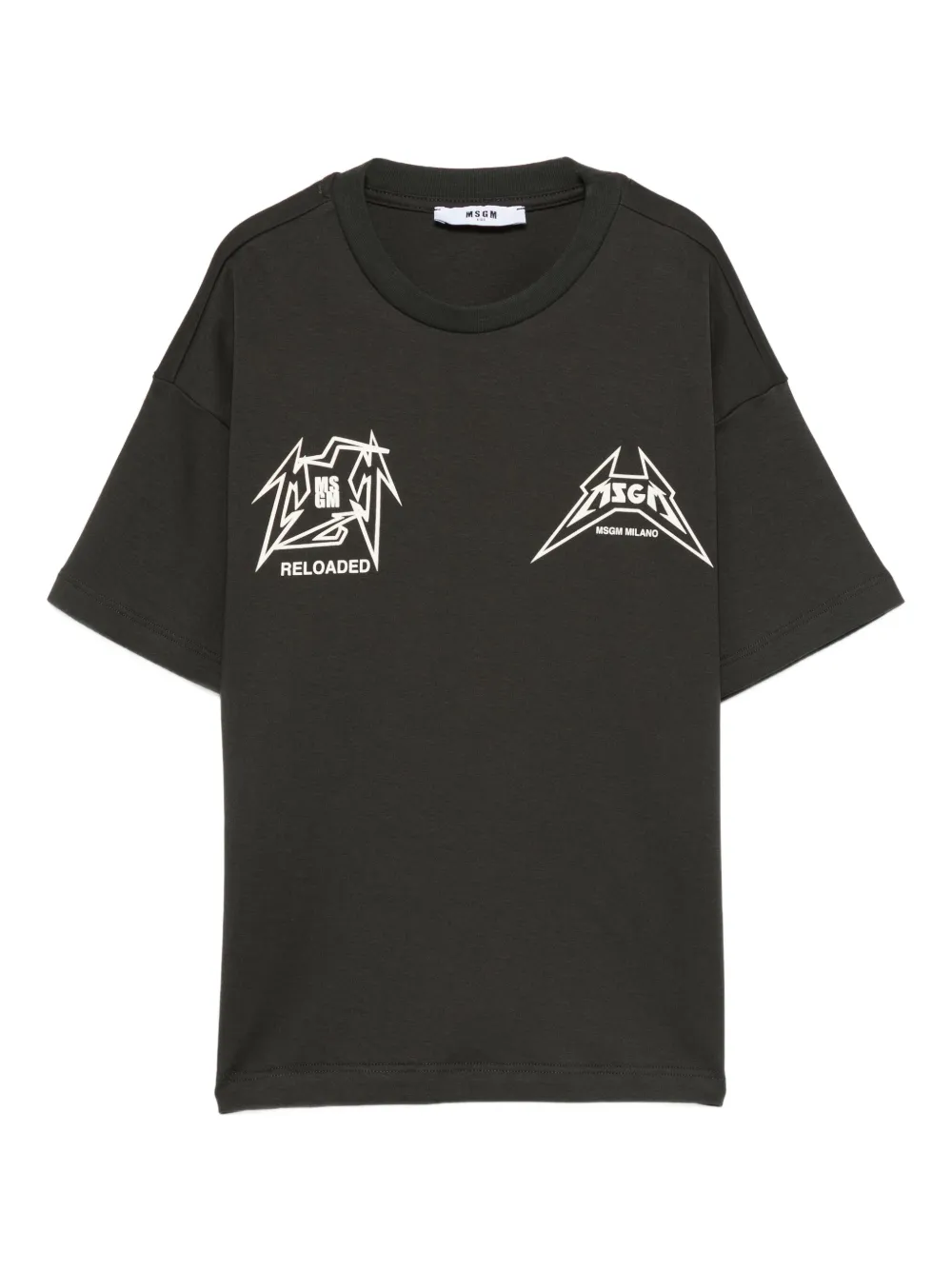 Msgm Kids' Graphic-print T-shirt In Black