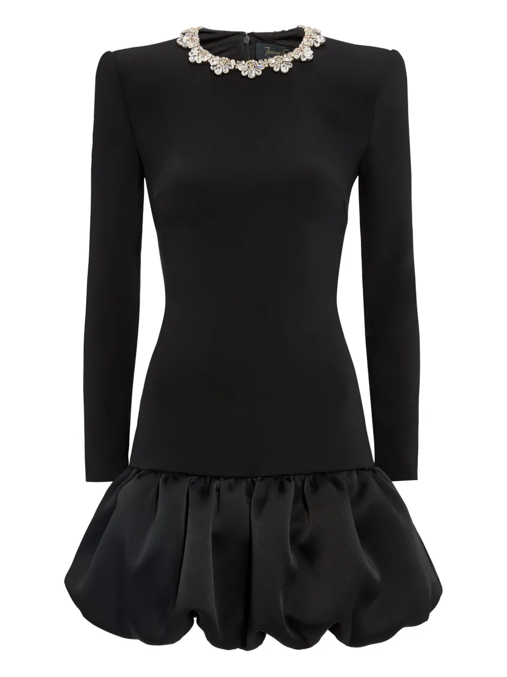 Jenny Packham Puff embellished-neck mini dress | Black | Image 1