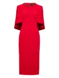 Jenny Packham Ursa embellished-neck midi dress - Red