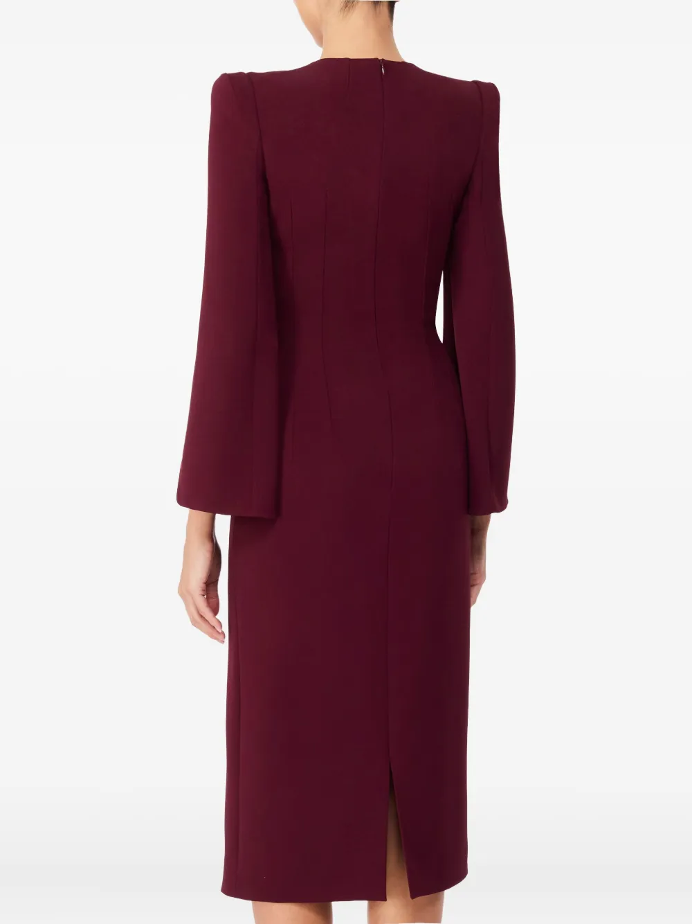 Jenny Packham Love Bow midi-jurk met split Rood