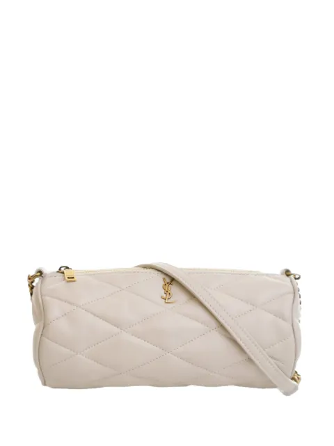 Saint Laurent Pre-Owned 2022 Mini Quilted Lambskin Sade Tube Bag shoulder bag