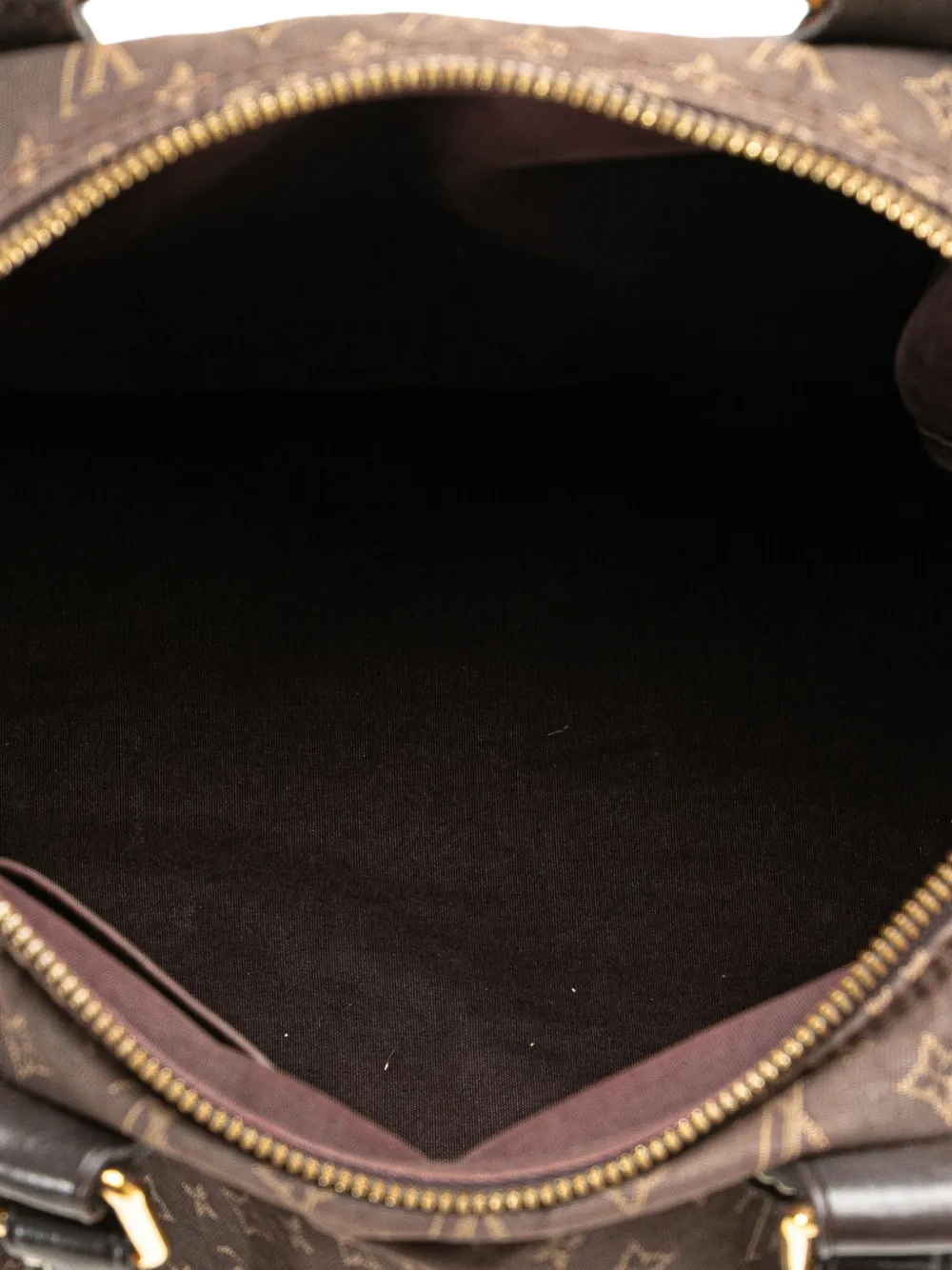 Pre-owned Louis Vuitton 2009 Monogram Mini Lin Speedy Bandouliere 30 Satchel In Brown