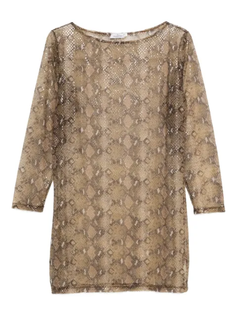 Valentino Garavani Pre-Owned 1990s snakeskin mesh dress