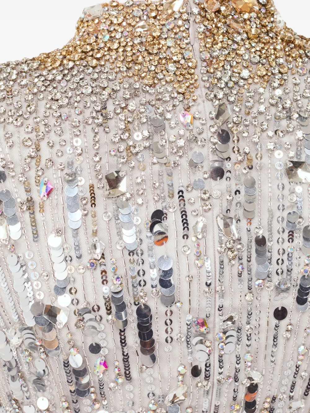 Jenny Packham Passion mini-jurk verfraaid met pailletten Grijs