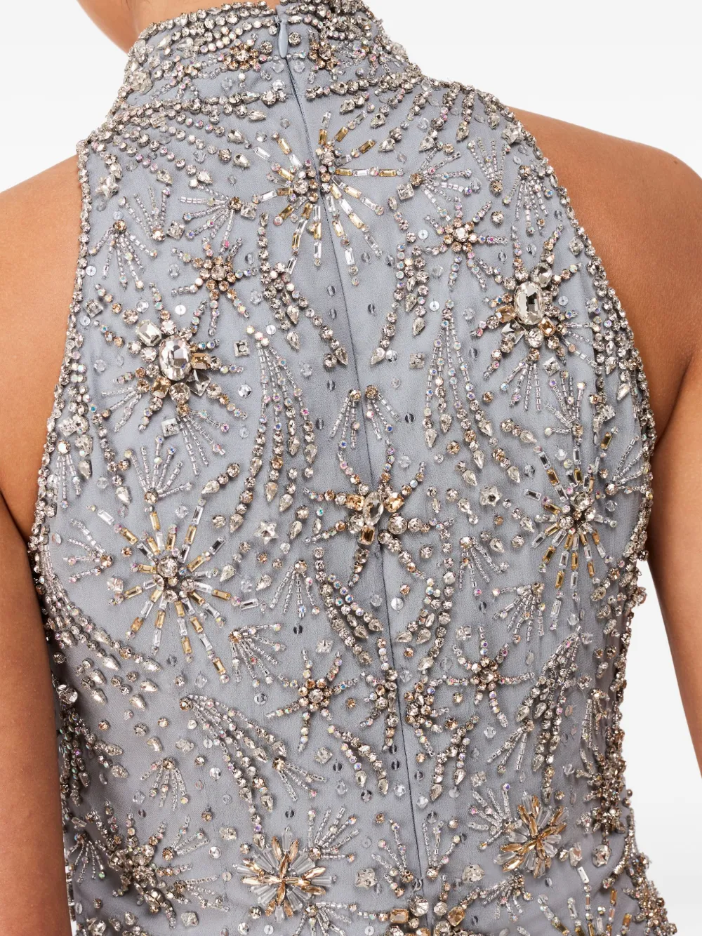 Jenny Packham Starry Night verfraaide mini-jurk Blauw