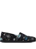 Toms Alpargata science-print loafers - Black