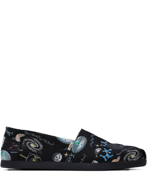 Toms Alpargata science-print loafers