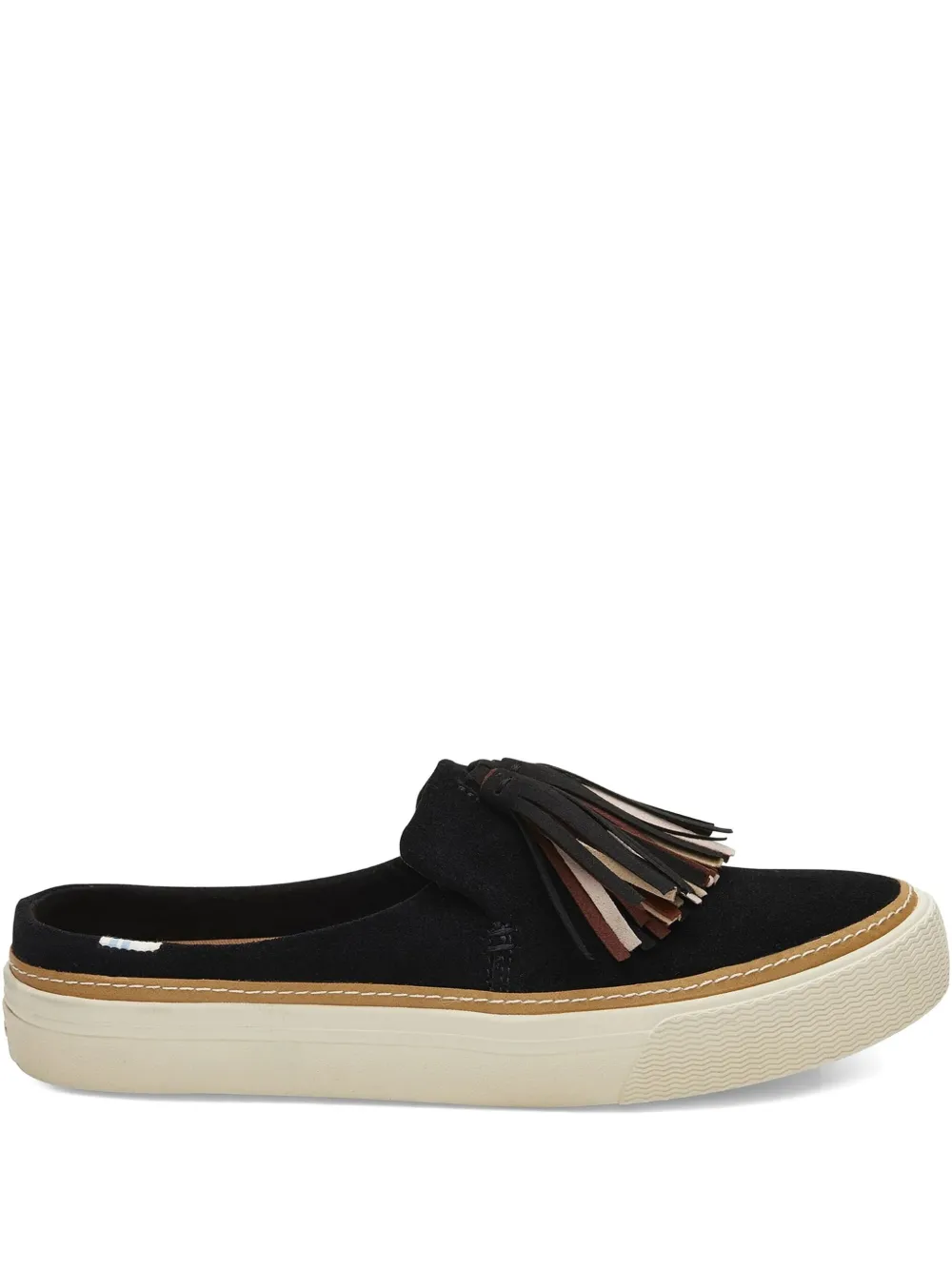 Toms Sunrise platform mules Black