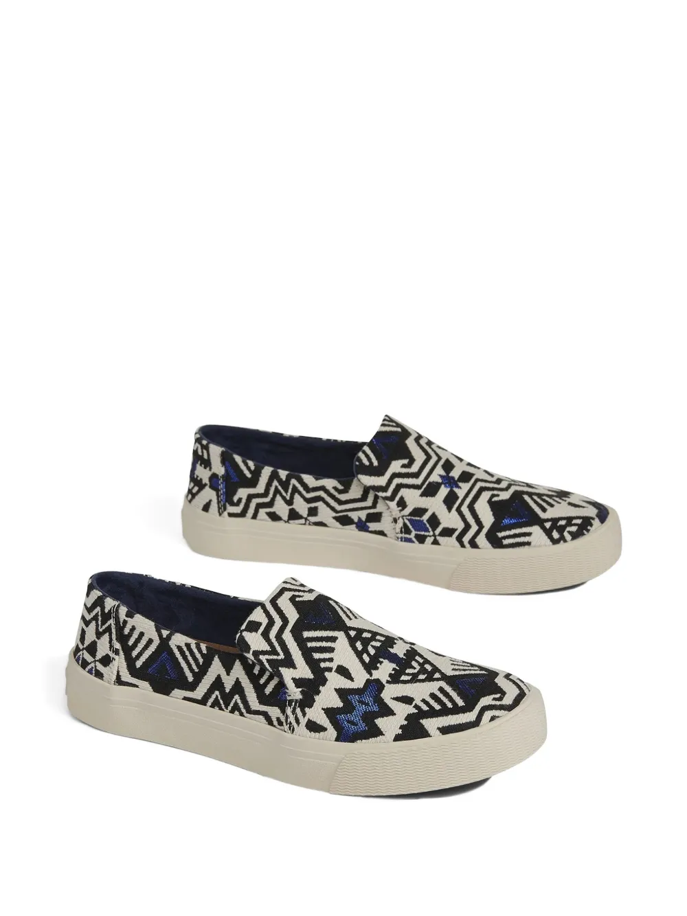 Toms Sunset geometric-pattern slip-on sneakers Neutrals