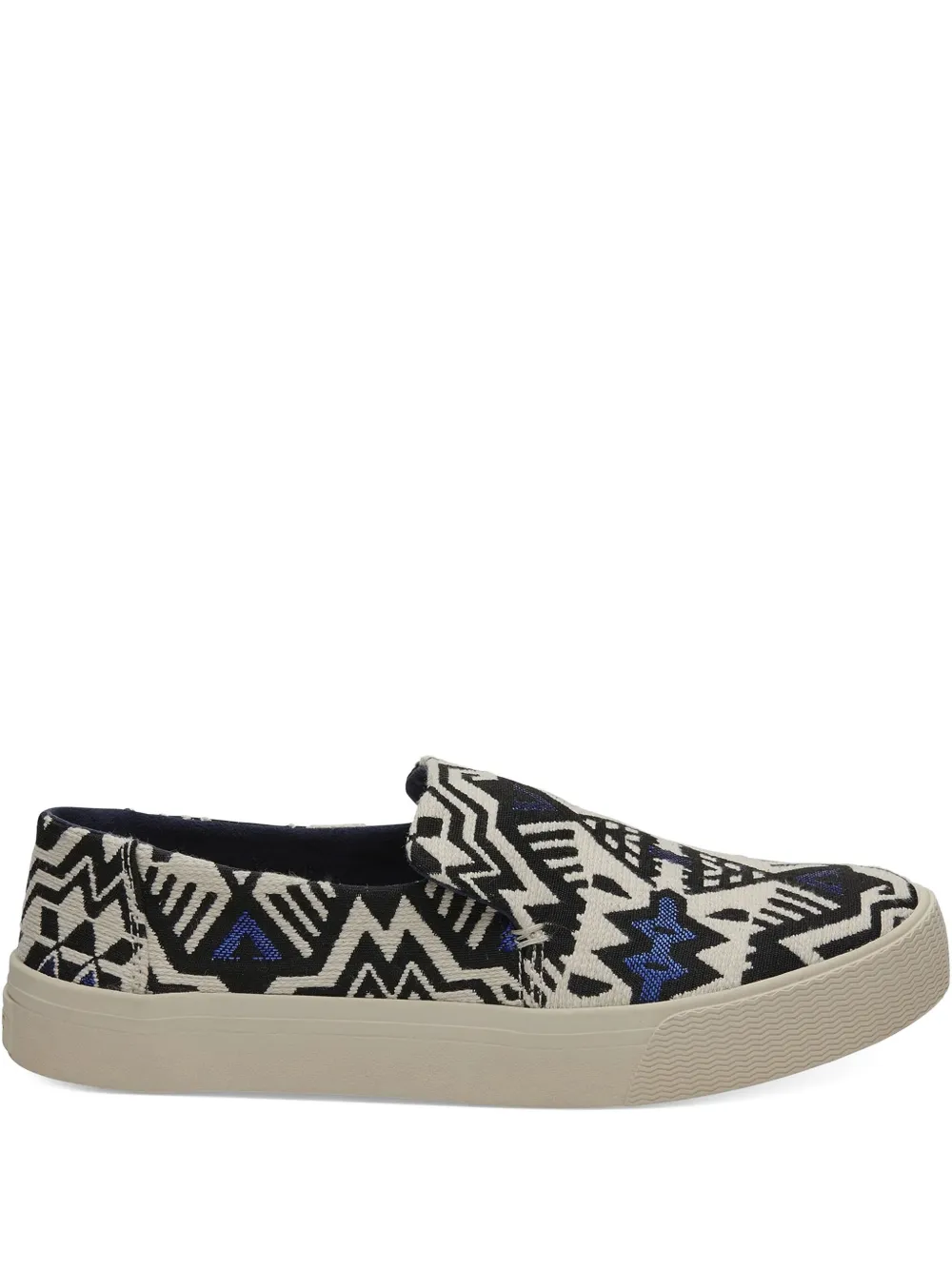 Toms Sunset geometric-pattern slip-on sneakers Neutrals