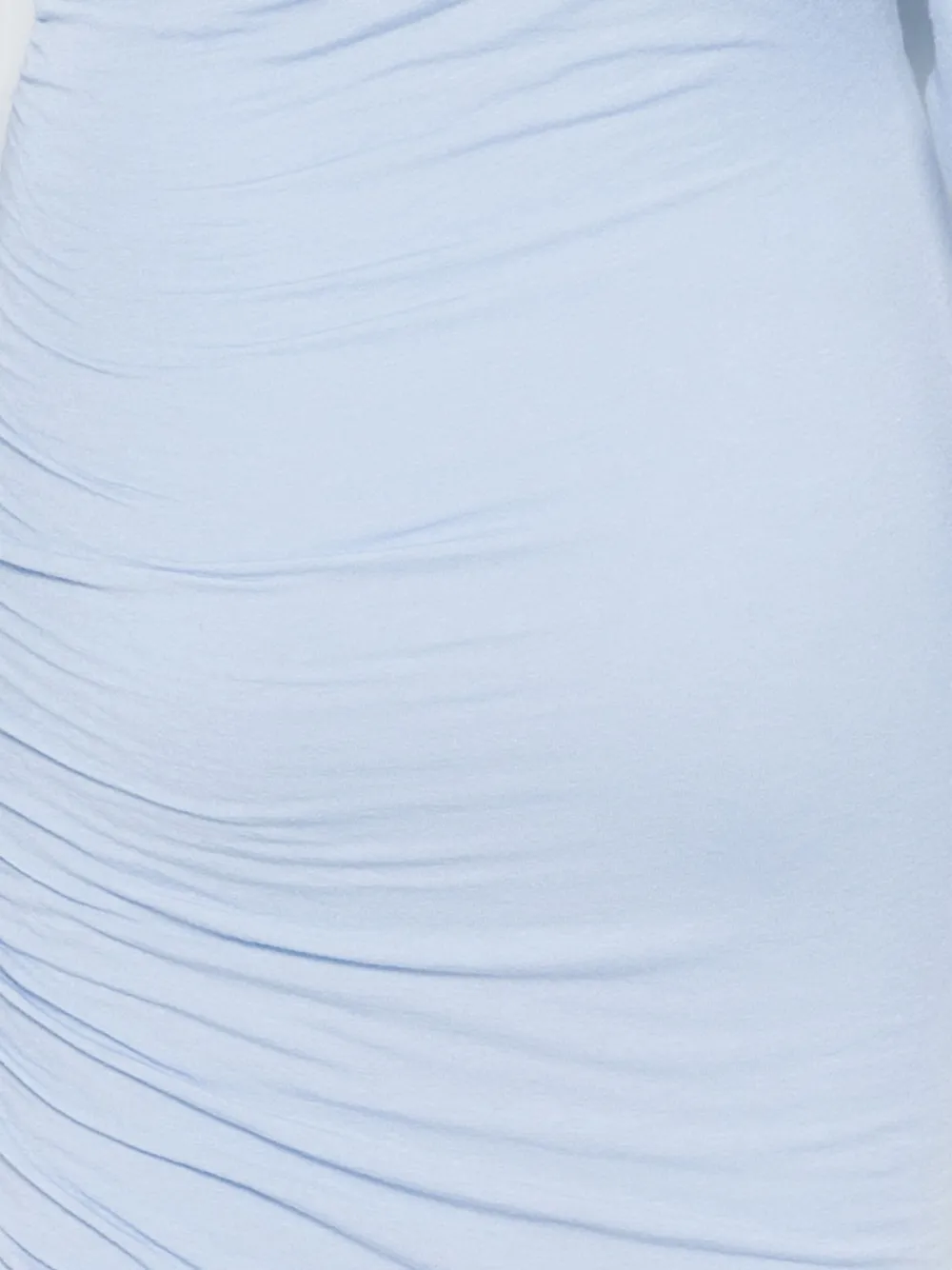 MANURI Noki asymmetrische gesmockte mini-jurk Blauw