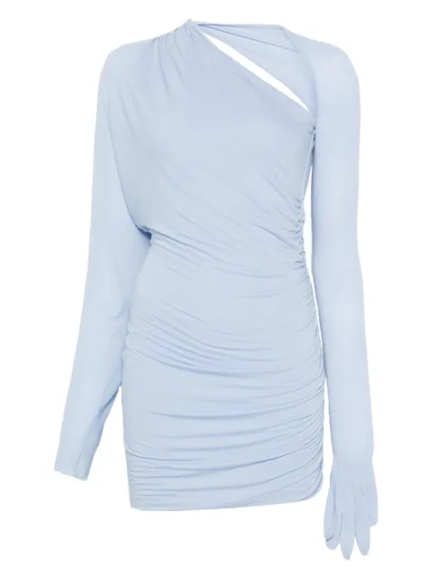 MANURI Noki one-shoulder gathered mini dress