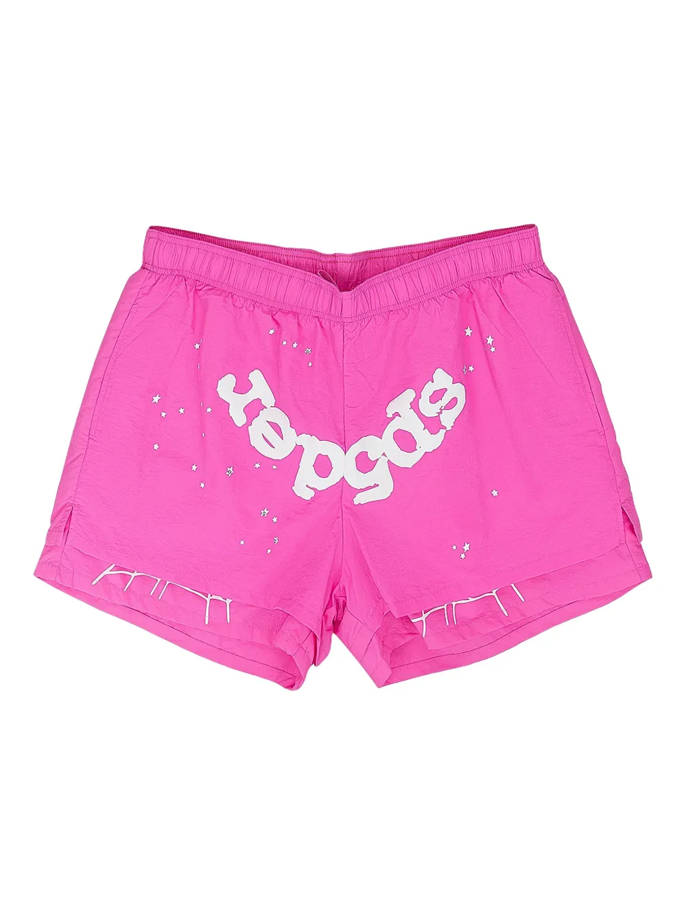 Sp5der Layered Logo-print Shorts In Pink