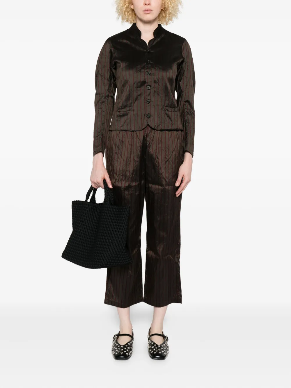 Christian Peau striped button-fastening jacket | Oversized Jackets | Image 2