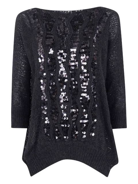 Aviù sequin-embellished wool sweater
