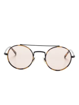 Oliver Peoples TK-8 ラウンドフレーム サングラス | ブラック