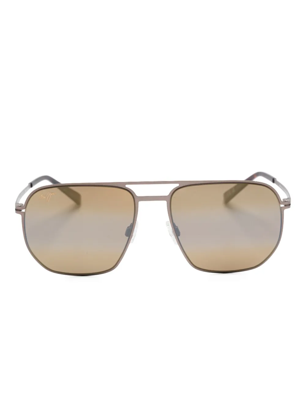 Maui Jim Shark s Cove pilot-frame sunglasses Zilver
