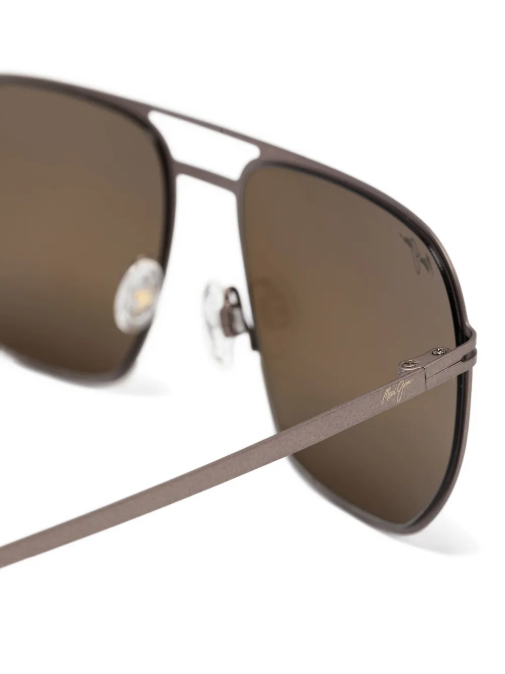 Maui Jim Shark s Cove pilot-frame sunglasses Zilver