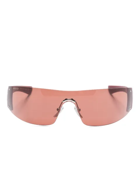 Gucci Eyewear crystal-embellished shield sunglasses